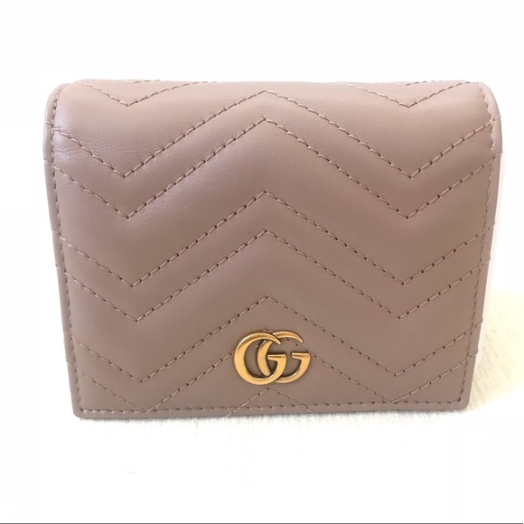 gucci marmont pink card holder